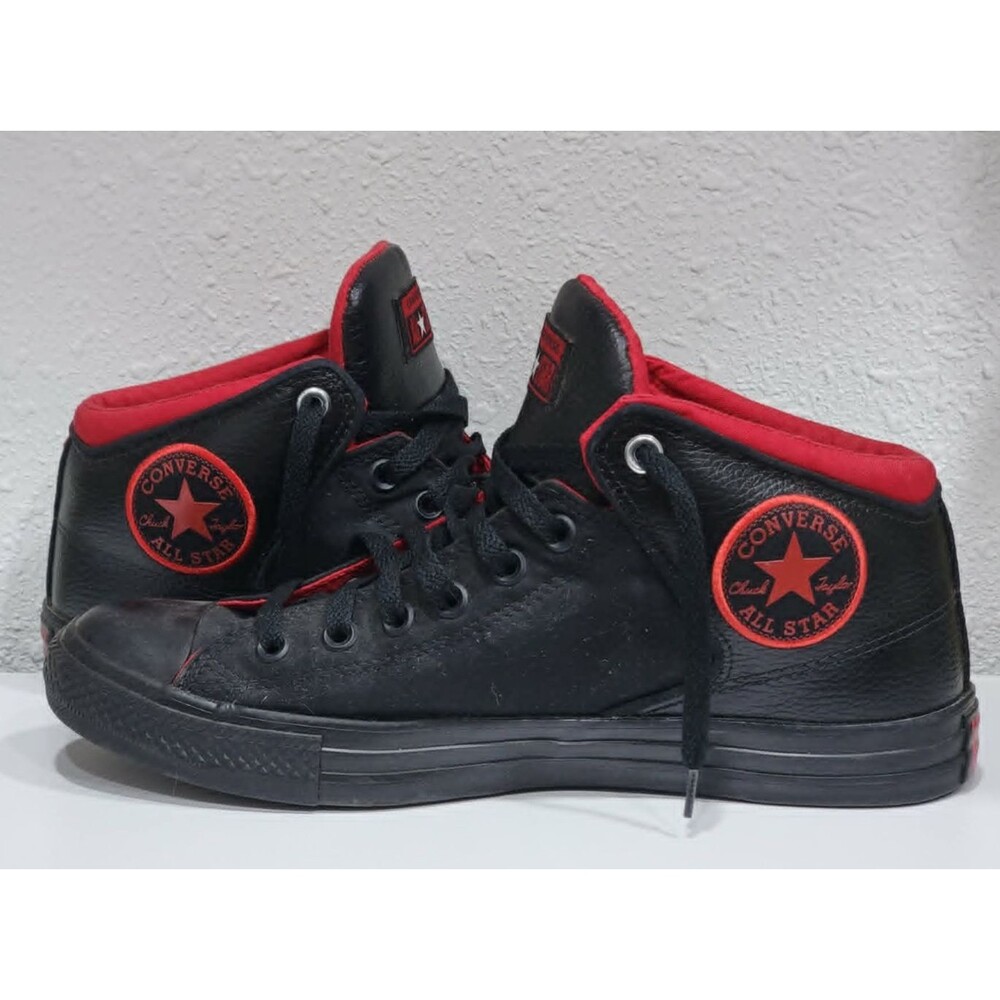 Converse CT All Star High Street Sneakers Black Red Men’s 10 Women’s 12 Skate